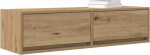 vidaXL TV-kapp Oak Craft 100 x 31 x 25,5 cm puidust komposiit elutoa hoiulahendused kaasaegne TV-kapp seinale paigaldatud &uuml;ksused stiilsed riiulid elegantne organiseerija
