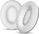 Aurivor Lambskin k&otilde;rvapadjad Bose QuietComfort (QC) 45 m&uuml;rasummutusega k&otilde;rvaklappidele (valge)