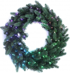 Twinkly uksep&auml;rg, mis on eelnevalt valgustatud rakenduse abil 50 RGB ja valge LED-iga rohelise kaabliga - eriv&auml;ljaanne - sisekujundus j&otilde;uludeks - Generation II