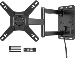 Karavan lukustatav teleri seinakinnitus enamikule 13-43-tollistele teleritele, 180&deg; p&ouml;&ouml;ramine RV TV Mount VESA 200 x 200 mm kuni 25 kg, p&ouml;&ouml;rlev kallutatav seinakinnitus telerile matkaauto/auto/laagri jaoks