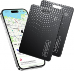 TIMU Air Smart Tag Card Funktioniert mit Apple Find My, Wiederaufladbarer Wallet Tracker (Nur iOS), D&uuml;nne Geldb&ouml;rsen Tracker Karte IP68 Wasserdicht, Tag Karte f&uuml;r Reisekoffer/Geldbeutel/Koffer