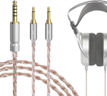 Geekria Apollo 4.4mm tasakaalustatud isane k&otilde;rvaklappide dual 2.5mm isane t&auml;ienduskaabel, mis &uuml;hildub HIFIMAN HE400S, HE-400i, HE560, HE350, HE1000 V2, 4-Core 6NOCC vaskjuhtmega, 1.5m