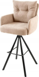 Riess Ambiente Swivel Design Baaritooli Big George Champagne Beeži sametist taskujoonega k&auml;etugedega Big George Swivel Design Bar Stool