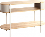HAKU Konsool Looduslik tamm Kasmiir Hall MDF Metall M&otilde;&otilde;tmed B 110 x K 76 x S 39 cm Stiil: Moodne