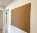 QNDUGJFER Cork Board Roll, 4ft Wide Self Adhesive Cork Notice Board, 8mm Thickness, Flexible Cork Felt Notice Board for Office/School, Message Vision Board for Home (Size: 122 x 246 x 0.8cm)