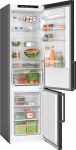 Bosch KGN39VXCT seeria 4 k&uuml;lmik-pagasikapp, 203 x 60 cm, 260 L jahutus ja 103 L s&uuml;gavk&uuml;lmik, NoFrost Never Defrost Again, VitaFresh Longer harjatud mustast terasest