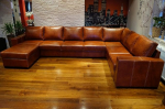Quattro Meble Mallorca Super Large 8-kohaline ehtne nahast nurgadiivan U-kujuline 170 x 350 x 240 cm Diivan diivan voodifunktsiooniga ja voodikastiga nurgadiivan Ehtne nahk Suur v&auml;rvivalik