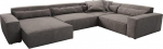 DELIFE Sirpio Living Area XL mikrokiust khaki pruun 360 x 260 cm Chaise Longue Variable