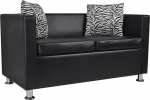 KOIECETA 2-kohaline diivan Diivan Lounge Diivan L&otilde;&otilde;gastav diivan Faux Leather Must