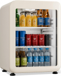 Klarstein Audrey Evo Getr&auml;nkekek&uuml;hlschrank 65 L - Getr&auml;nkek&uuml;hler mit Glast&uuml;r, LED-Beleuchtung, einstellbare Temperatuur 0-10 &deg;C, 2 Regalb&ouml;den, leiser Betrieb
