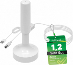 [Test SEHR GUT, M&auml;rkus 1.2 *] Anadol AXRED Magnes Weiss DVBT2 Antenne mit Verst&auml;rker 30dBi f&uuml;r innen au&szlig;en, DVBT Antenne f&uuml;r Receiver Fernseher, DVB-T DVB-T2 Antennen, DVB T2 Zimmerantenne, 5m Kabel