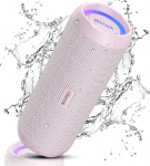 RIENOK Bluetooth-k&otilde;lar koos valgusega Bluetooth 5.3 Music Box Bass Wireless Box IPX7 veekindla stereoheli kaasaskantavaga