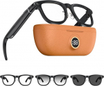 2026 AI Smart Glasses 4K HD-Kamera, 1200P Camera Brille mit Videoaufzeichnung, Simultan&uuml;bersetzung/GPT-Objektidentifitseerimine, Photochromic Lenses, Inklusive 3600-mAh-Ladecase