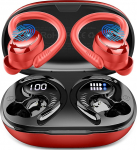 Bluetooth 5.4 Kopfh&ouml;rer Sport, 2026 Neu In Ear Kopfh&ouml;rer Kabellos Bluetooth mit 6D Stereo/4 ENC Mic, 50H m&uuml;ravastased k&otilde;rvaklapid, Over-Ear Sportkopfh&ouml;rer mit Ohrhaken, IP7 Wasserdicht Ohrh&ouml;rer