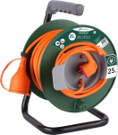 Electraline Jard&iacute;n 20866149F Pikenduskaabel 25 m koos kaablirulliga 16 A 3G ristl&otilde;ikega 1,5 mm&sup2; oranž/roheline
