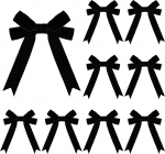 Kunjocy Flanell-Weihnachtsschleifen, Samt, doppelte Weihnachtsschleifen, Weihnachtsbaumschmuck, Schleifen, Weihnachtskr&auml;nze, Schleifen f&uuml;r Weihnachtsgirlande, Zuhause, Urlaub, Party