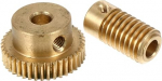2 tk vask Worm Gear Worm Gear Vastupidav Worm Ratas hammastega T&auml;pne asendustarvikud mudelite mehhanismidele