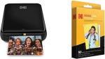 KODAK Step kaasaskantav fotoprinter, juhtmevaba, Zink-tehnoloogiaga, prindib Zink fotopaberit, 50 x 76 mm, kiirfotofilm, 50 lehega pakk