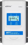EPEVER&reg; 30A MPPT Solar Charge Controller for Two Batteries 12V/24V Automatic with LCD Display for Motorhome, Caravan, Boat, Trailer, Suitable for Sealed, Gel, Flooded, Lithium Batteries - DR3210N