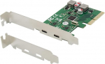 Conceptronic 2-portiline USB 3.2 GEN 2 Type-C PCIE