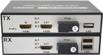 HDMI fiiberoptiline laiendaja koos KVM USB ja Loop Out, Video Audio KVM Over Fiber Converter, Singlemode kuni 20km ja Multimode 500m (0.31mi) &Uuml;ks komplekt