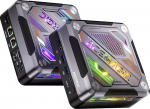 ACEMAGIC AM18 Mini PC Gaming, AMD Ryzen 7 7840HS (8C/16T, kuni 5.1GHz), 32GB DDR5 RAM 1TB PCIe 4.0 SSD, Radeon 780M graafika, USB4, WiFi 6, BT 5.2, 2.5G LAN, 8K@60Hz, Windows 11 Mini lauaarvuti.