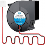 WINSINN DC 97 mm puhurventilaator 12 V 9733 Topelt kuullaagriga 12-voldine ventilaator harjadeta jahutus 97 x 33 mm 2 Pin