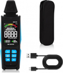 WODHMIEY EMF Meter Electromagnetic Radiation Detector High Frequency Radiation Magnetic Field Meter Digital with LCD Display Auto Shut-Off Colour Display Measuring Range up to 8GHz for Home Office