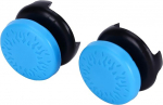 2 tk p&ouml;idla k&auml;epide, 4 v&auml;rvi saadaval Silikoonist tarvikud Asendus p&ouml;idla haaratsid Stick Joystick Controller Gamepad Key Cap PS5 m&auml;ngu Joystick (sinine)