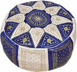 Fassi Maroko k&auml;sitsi valmistatud Fez ehtne nahk idamaine etniline jalatugi Royal Blue