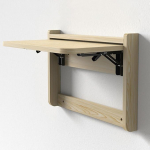 Kokkupandav seinalaua koos raskeveokonsoolidega, ruumi s&auml;&auml;stev sisset&otilde;mmatav riiul ja kokkupandav laud kodukontoriks ja &otilde;ppet&ouml;&ouml;ks