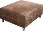 DELIFE Clovis Sofa Stool Brown Module W98 x D83 Antique Look Stool