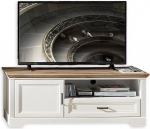 Stella Trading TV Lowboard heledast m&auml;nnipuidust k&auml;sit&ouml;&ouml;nduslikus tamme v&auml;limuses - TV kapp koos sahtliga ja palju hoiuruumi oma elutuppa maal&auml;hedases stiilis - 143 x 54 x 51 cm (B x K x S)