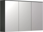 trendteam smart living - Synnax - Peegelkapp - Antratsiit - Vannitoapeegel 9 sektsiooniga ja 6 reguleeritava riiuliga - (B x K x S) 120 x 70 x 17 cm - Moodne vannitoapeegel 3 uksega