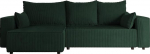 4ALL HOME Tobi XL nurgadiivan magamisfunktsiooniga 275 x 145 cm - Diivan - Diivan voodikastiga - nurgadiivan - L-kujuline - diivanvoodi - diivanvoodi voodikastiga - universaalne (Poso 14 Bottle Green)