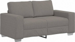 vidaXL Kahekohaline diivan helehall 120 cm Corduroy kangas