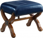 NMDCDH Ottoman Footstool Seat, Modern Leather Footstool Rectangle Footrest Padded Seat, Makeup Coffee Table Chair Footstool 48 x 38 x 39 cm