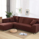 Elastische Sofabez&uuml;ge 1/2/3/4 Sitze Solide Couchbezug L-f&ouml;rmige Sofabezug Schutzbankbez&uuml;ge