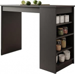 Mirjan24 Zotino s&ouml;&ouml;gilaud, stiilne ristk&uuml;likukujuline k&ouml;&ouml;gilaud, s&ouml;&ouml;gitoa laud, ristk&uuml;likukujuline s&ouml;&ouml;gilaud (must)