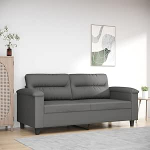 qohoio Loveseat 2-kohaline diivan Diivan 2-kohalised diivanid elutuppa Diivanid Lamamistoolid Tumehall 140 cm mikrokiudkangas