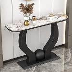 T&ouml;&ouml;stuslik konsoollaud esikusse, kitsas metallist raamiga fuajeelaud, stiilne koridoride kaunistus, kohvilaud elutuppa (pruun, 120x30cm)