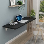 Schwebender, an der Wand montierter, klappbarer K&uuml;chentisch, multifunktionaler Arbeitstisch f&uuml;r Schwarze Laptops, 31,5 x 20 Zoll
