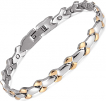 Rainso New Ladies Magnetic Health Stainless Steel Bracelet Strong Magnets in Gift Bag+Free Removal Tool