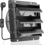 HG Power 250 mm v&auml;ljat&otilde;mbeventilaator T&ouml;&ouml;stuslik seinaventilaator 1100 m&sup3;/h seinaventilaator koos s&otilde;elaga v&auml;ljat&otilde;mbeventilaator ELi pistikuga Alumiiniumist aknaventilaator keldrikorrusele garaažile k&ouml;&ouml;ki