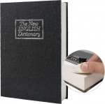 Real Paper Book Safe Storage Box Secret Dictionary Safe with Code/Key Lock Hidden Book Safe (Black Dictionary Key)