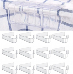 Plastikust laudlinaklambrid Selge piknikulaudlinahoidjad Lauakangaklambrid paksude laudade jaoks J&otilde;ulud Kodu Pulmad Pidu Siseruumides Outdoor