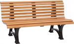 Blome Helgoland 3-Seater Garden Bench for Garden, Balcony, Patio, Park Bench in Wood Look, Made in Germany
