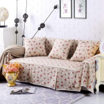 CXLT Sofa Cover Modern Sofa Throws Slipcovers 1 2 3 4 Seater Couch Cover Cotton Linen Sofa Cover for Chair Furniture Sofa Protection Covers 1 Piece Sofa Towel Decor Brown 5-215 x 260 cm (85 x 102 inches)