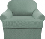 Pakett 3 diivanikatted, Stretch diivanikatted T-patjadele, diivanikaitsekatted, pehme m&ouml;&ouml;bli katted 2 individuaalse T-padja kuju istmekattega (bassein, tool)