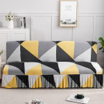 Diivanikate varrukateta seelikuga Ruffle Stretch Futon kaitsev kate plisseeritud Armless diivanvoodi katab m&ouml;&ouml;bli kaitsja ilma k&auml;etugedeta 6-150-190 cm